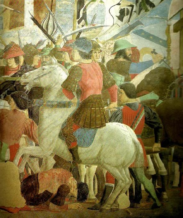 Piero della Francesca the legend of the true cross, detail oil painting image